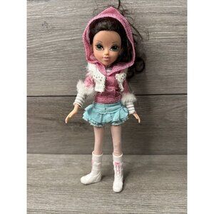 2009 Moxie Girlz Magic Snow Lexa Doll Blue Skirt Pink Hoodie